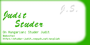 judit studer business card